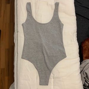 Gray bodysuit